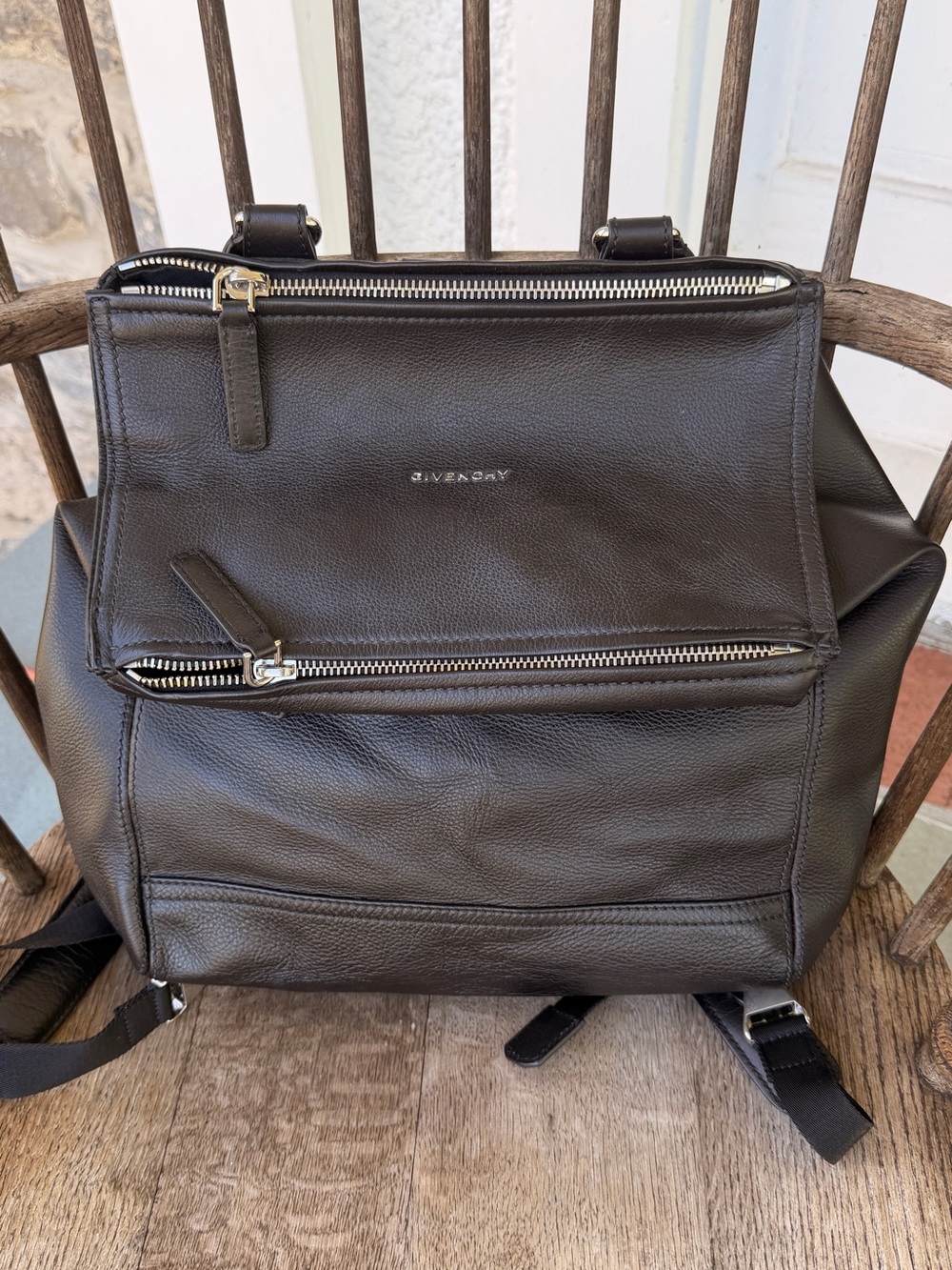 Givenchy Pandora Backpack – Black Pebbled Leather | 2-Way Tote Backpack